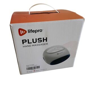 Lifepro Plush Hand Massager White Cordless with Heat & Compression LP-PLSH-WHT